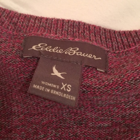 Burgundy Eddie Bauer Sweater - Picture 4 of 5